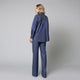 Cămașă denim blue de damă elegantă, model oversize - Minimalis România