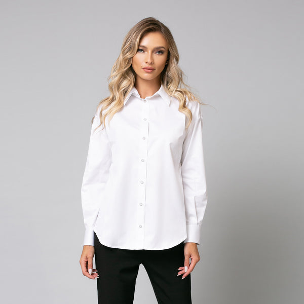 Cămașă de damă elegantă, model oversize - Minimalis România