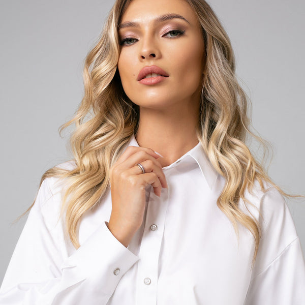 Cămașă de damă elegantă, model oversize - Minimalis România