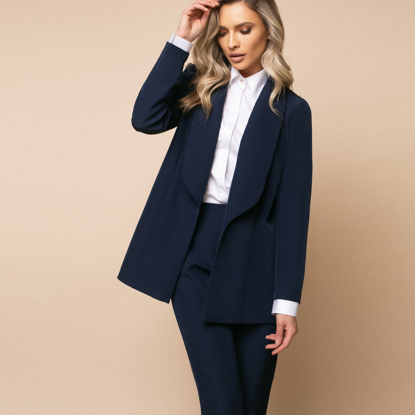 Costum damă bleumarine 3