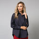 Cămașă de damă elegantă, model oversize, albastru inchis - Minimalis România