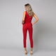 Pantaloni slimfit de culore rosie - Minimalis România