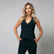 Pantalon crop slimfit de culoare albastru inchis - Minimalis România
