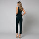 Pantalon crop slimfit de culoare albastru inchis - Minimalis România