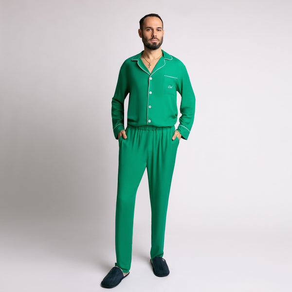 Pijama barbati cu broderie Dad - Minimalis România