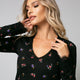 Rochie eleganta midi mulata pe corp din jersey cu imprimeu floral - Minimalis România