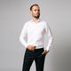 Camasa alba eleganta pentru barbati, croiala slimfit - Minimalis România