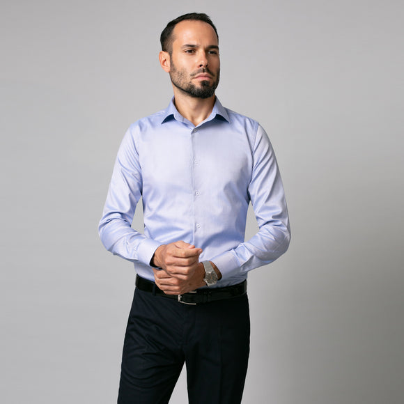 Camasa eleganta pentru barbati de culoare albastru deschis - Minimalis România