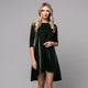 Rochie damă eleganta midi cu fundă la spate, model Black Girl - Minimalis România