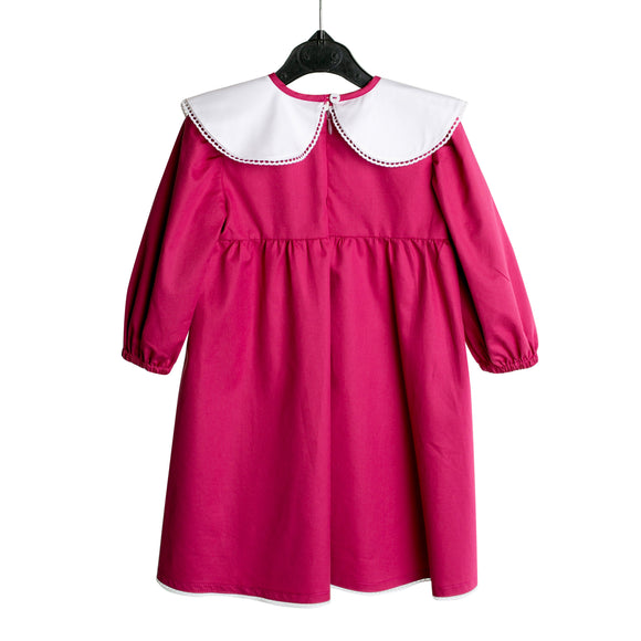 Rochie fetita si bebe fetita zmeura - Minimalis România