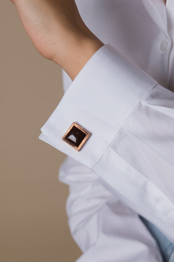 Camasa alba eleganta slimfit cu butoni si funda - Minimalis România