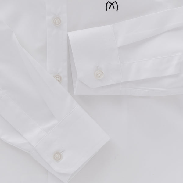 Set 2 camasi baieti din bumbac alb si albastru deschis - Minimalis România
