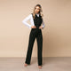 Pantalon dama negru lung evazat 2