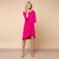 Rochie damă mini cu decolteu și fundă la spate, model Pink Babydoll 4
