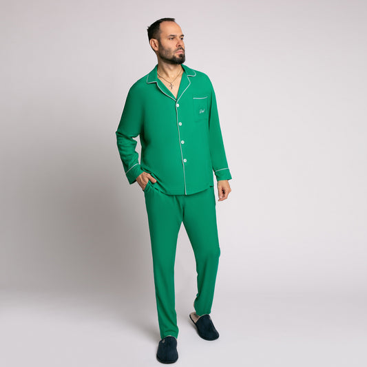 Pijama barbati cu broderie Dad