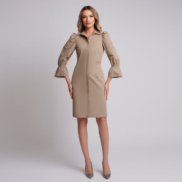 Rochie de dama perfect Slimfit dress bej