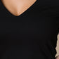 Rochie pe langa corp midi neagra din jersey