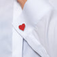 Camasa alba eleganta slimfit cu butoni si funda