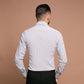 Camasa alba cu dungi fine gri, slimfit