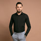 Camasa neagra pentru barbati, model slimfit