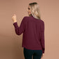 Camasa delicata cu funda de culoare bordeaux